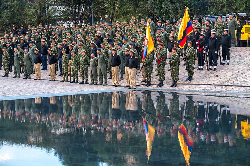 Imagen nota bogotá homenaje a Fuerza Pública