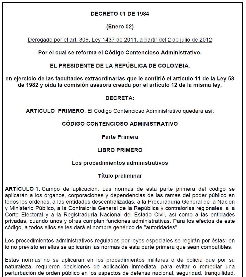 decreto01 de 1984