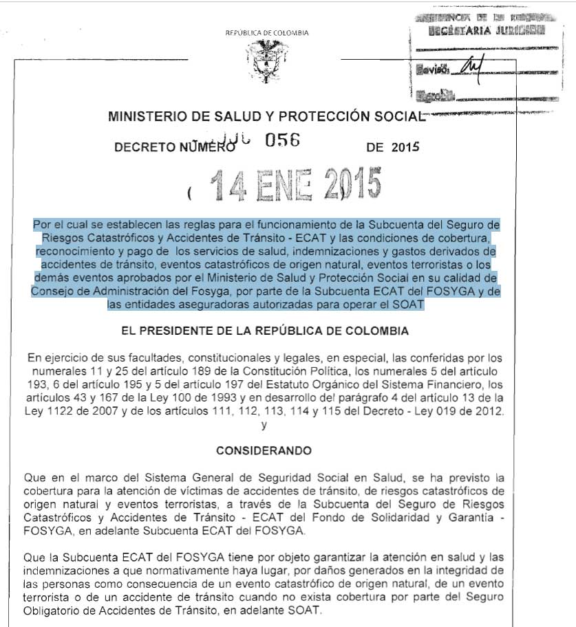 decreto056 de 2015