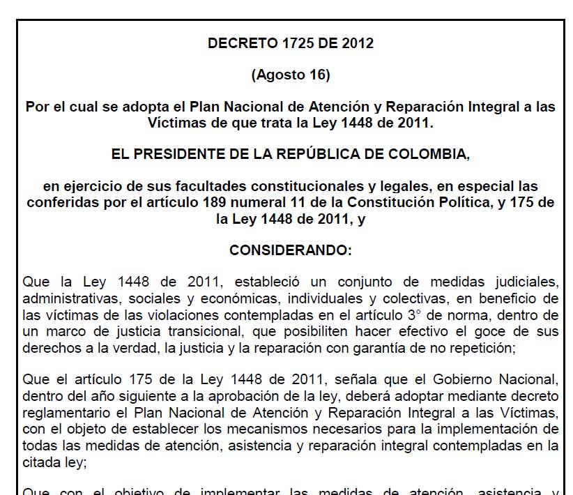 decreto 1725 2012