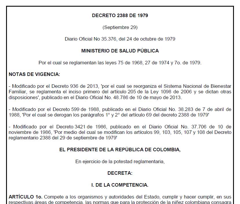 decreto 2388 1979
