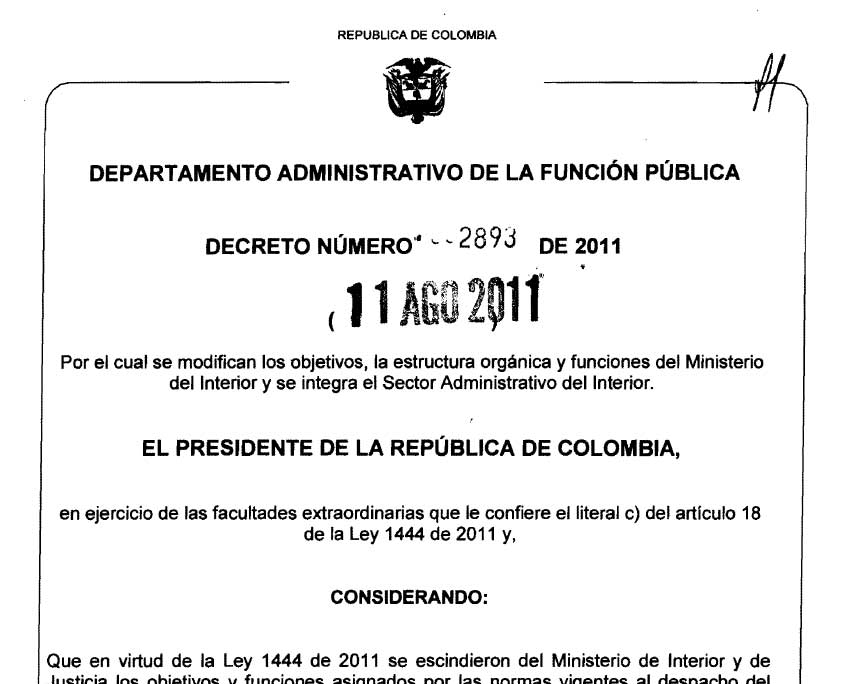 decreto 2893 2011