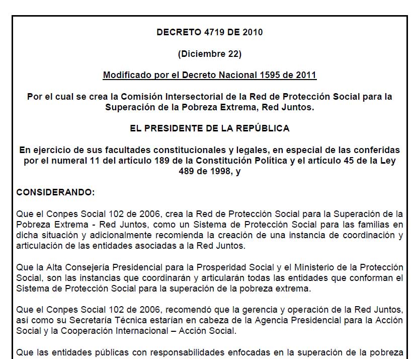 decreto 4719 2010