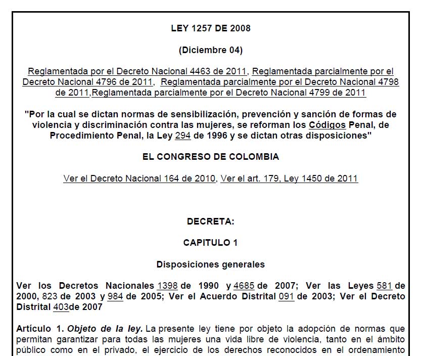 ley 1257 2008