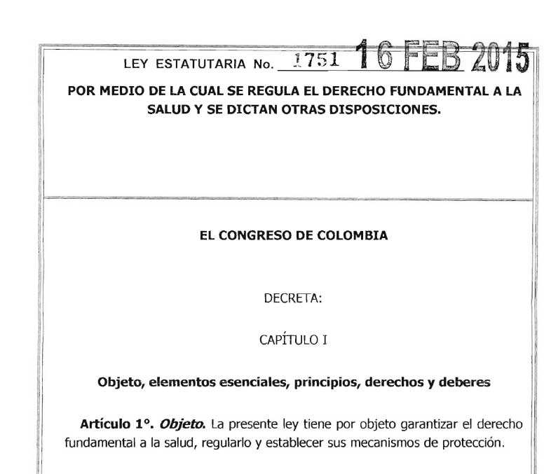 ley 1751 2015
