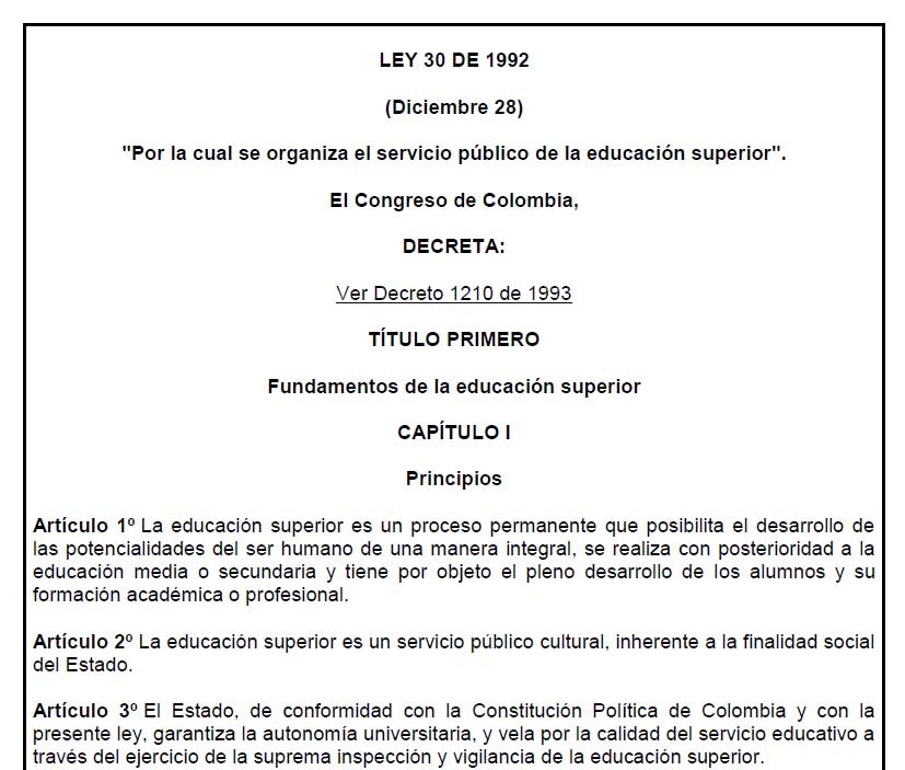 ley 30 1992