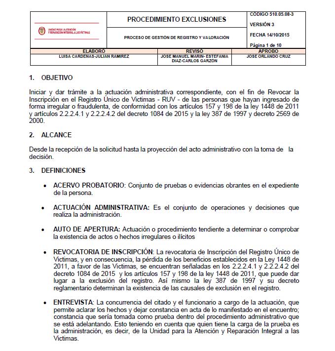 procedimientoexclusiones