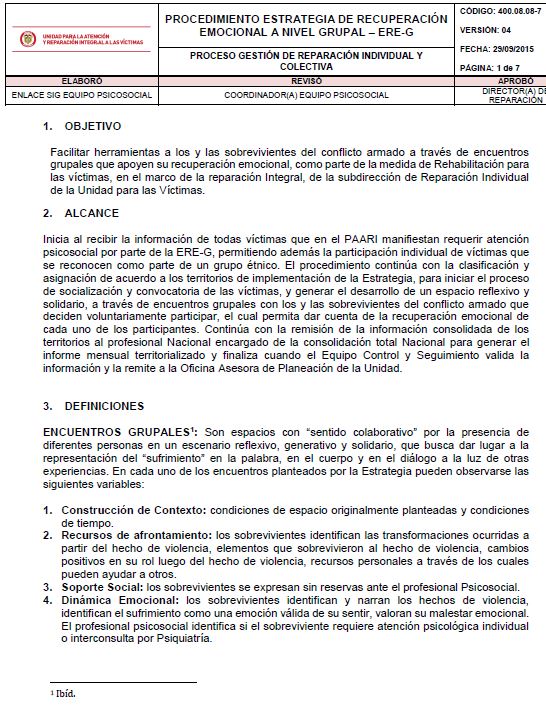 39. PROCEDIMIENTO ESTRATEGIA DE RECUPERACION EMOCIONAL A NIVEL GRUPAL V4