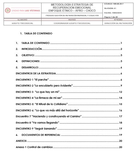 39.20 METODOLOGIA ESTRATEGIA DE RECUPERACION EMOCIONAL ENFOQUE ETNICO AFRO CHOCO v1