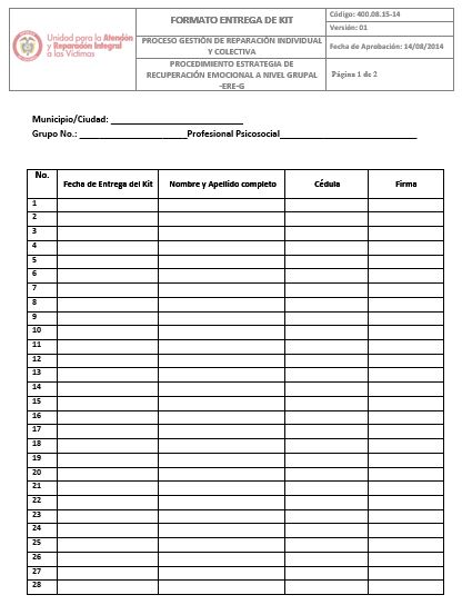 39.8. FORMATO DE ENTREGA DE KIT