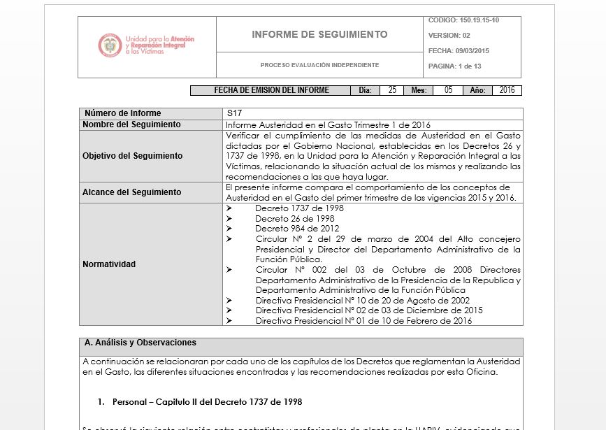 Austeridad