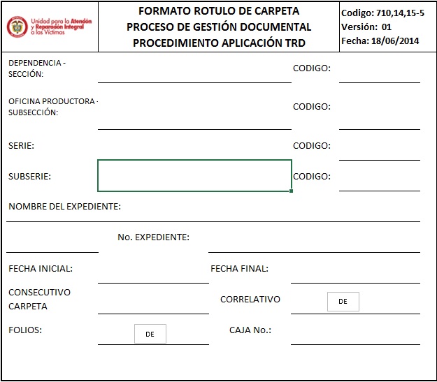 Rotulo Carpetas