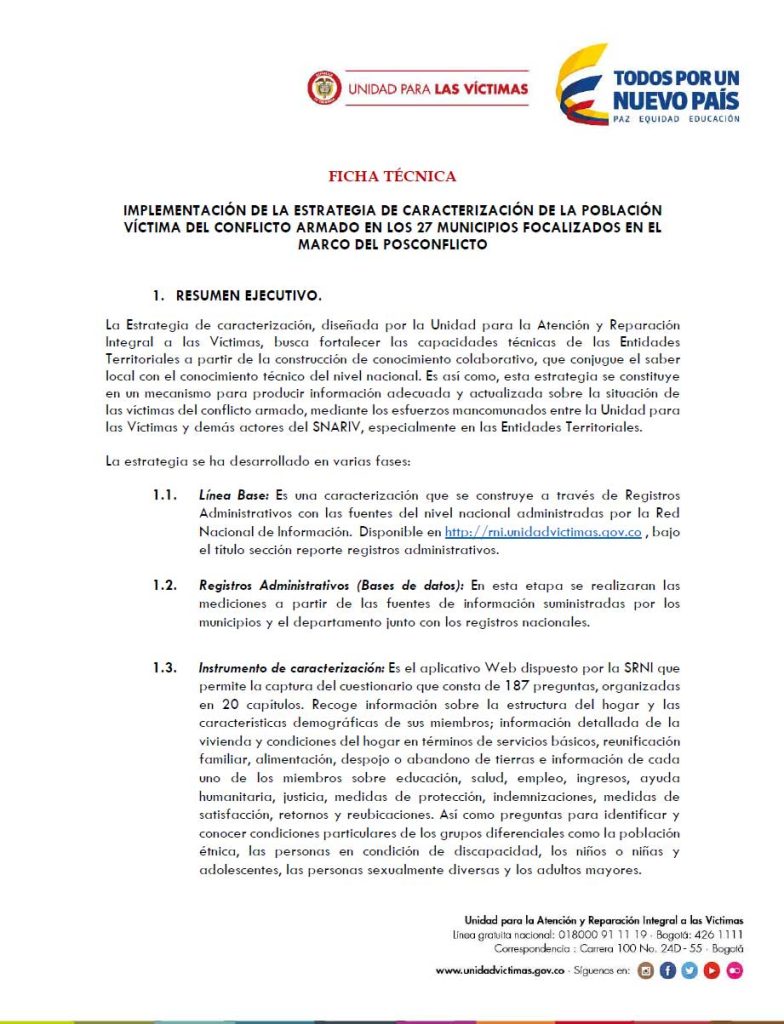portada IMPLEMENTACION DE LA ESTRATEGIA DE CARACTERIZACION DE LA POBLACION