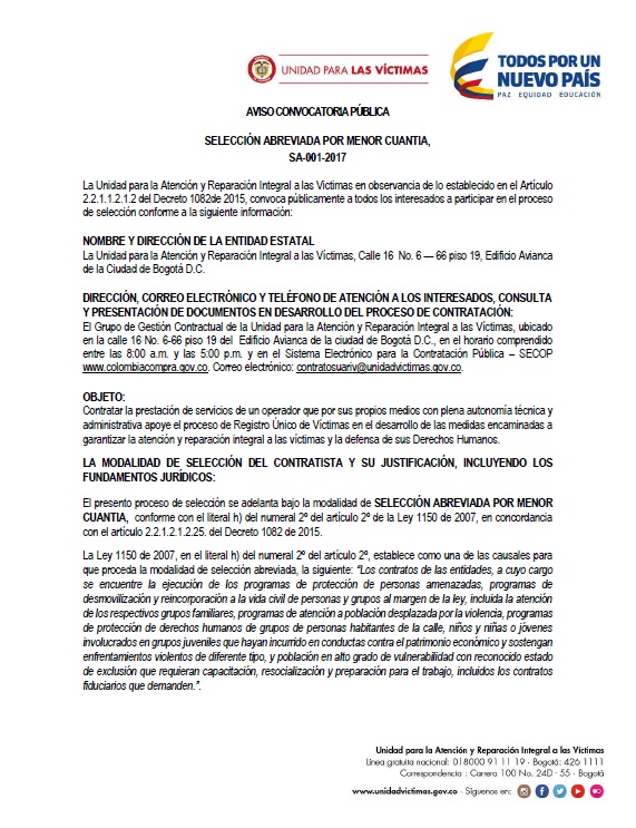 aviso sa001 2017