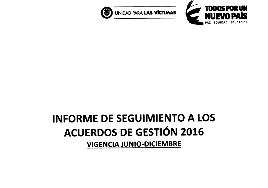 informe de seguimiento a los acuerdos de gestion 2016 vigencia junio diciembre