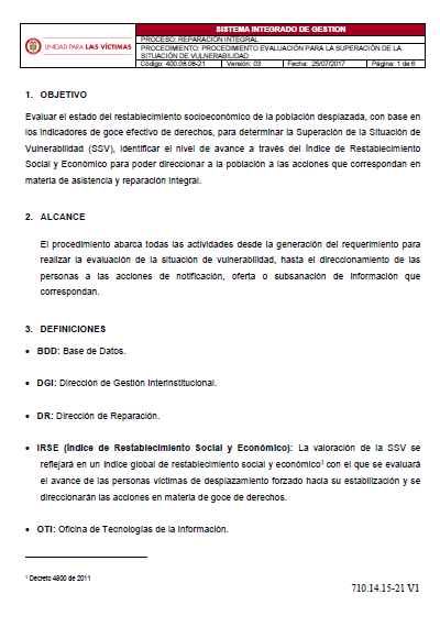 procedimiento evaluacion para la superacion de la situacion de vulnerabilidad v3
