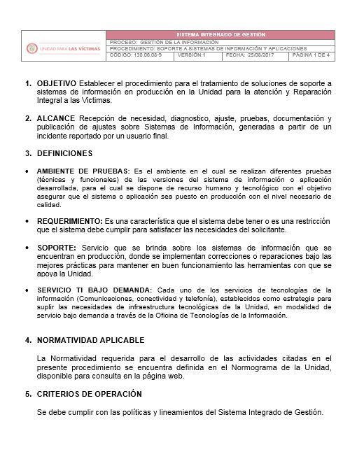 procedimiento soportes sistemas de informacion v1
