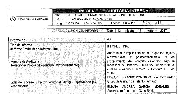 auditoria contrato 1198