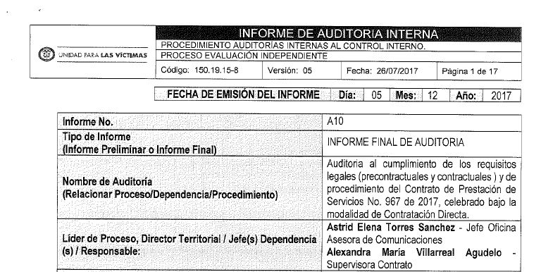 auditoria contrato 967