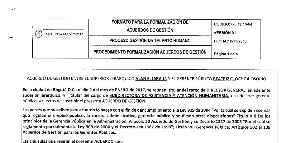 acuerdos de gestion evaluados 2017 beatriz ochoa