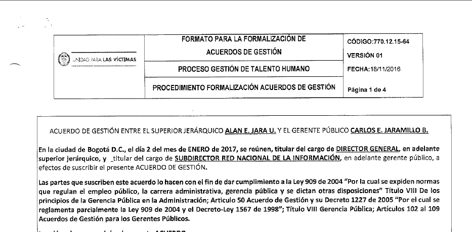 acuerdos de gestion evaluados 2017 carlos jaramillo