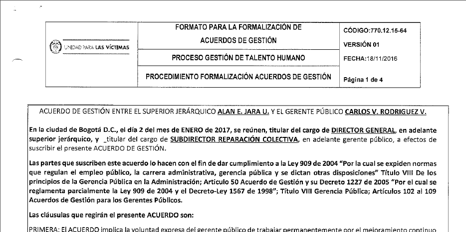 acuerdos de gestion evaluados 2017 carlos vladimir rodriguez