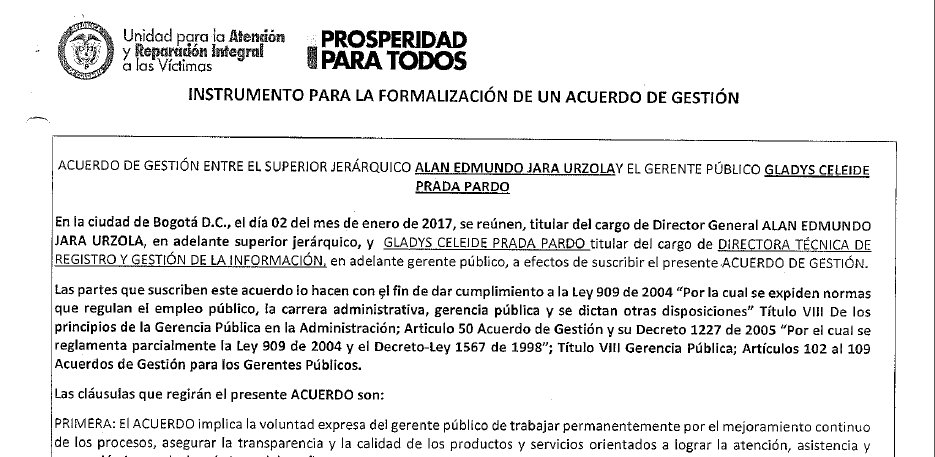 acuerdos de gestion evaluados 2017 gladys prada pardo