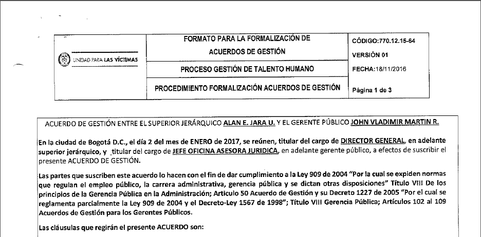 acuerdos de gestion evaluados 2017 john vladimir martin