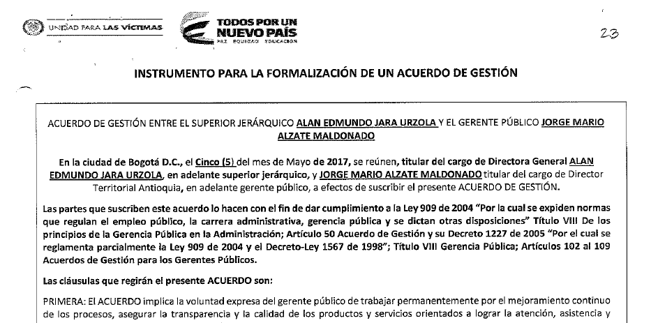 acuerdos de gestion evaluados 2017 jorge mario alzate