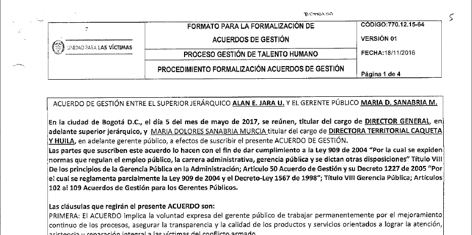 acuerdos de gestion evaluados 2017 maria dolores sanabria