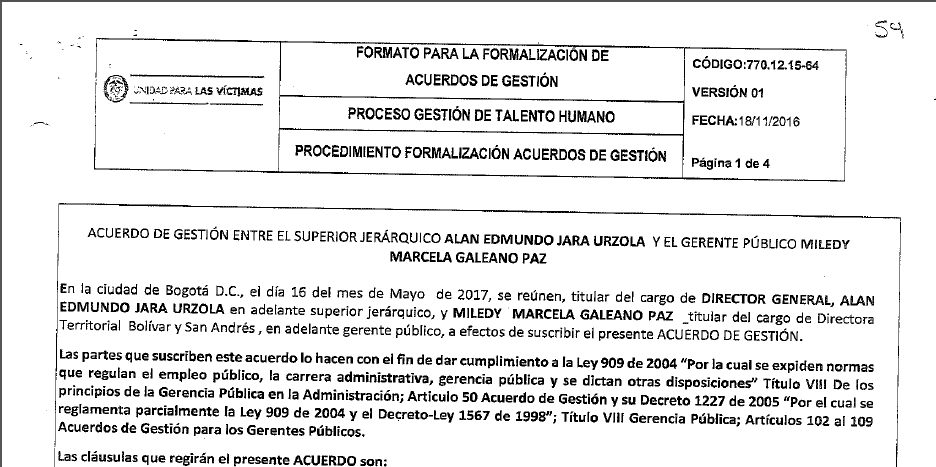 acuerdos de gestion evaluados 2017 miledy galeano paz