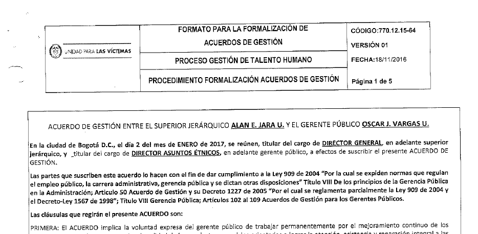 acuerdos de gestion evaluados 2017 oscar vargas