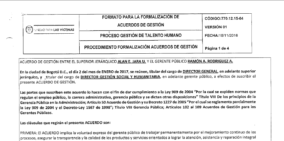 acuerdos de gestion evaluados 2017 ramon rodriguez andrade