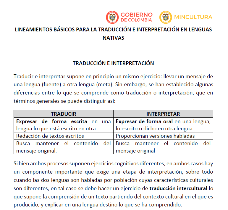 lineamientos mincultura traducc