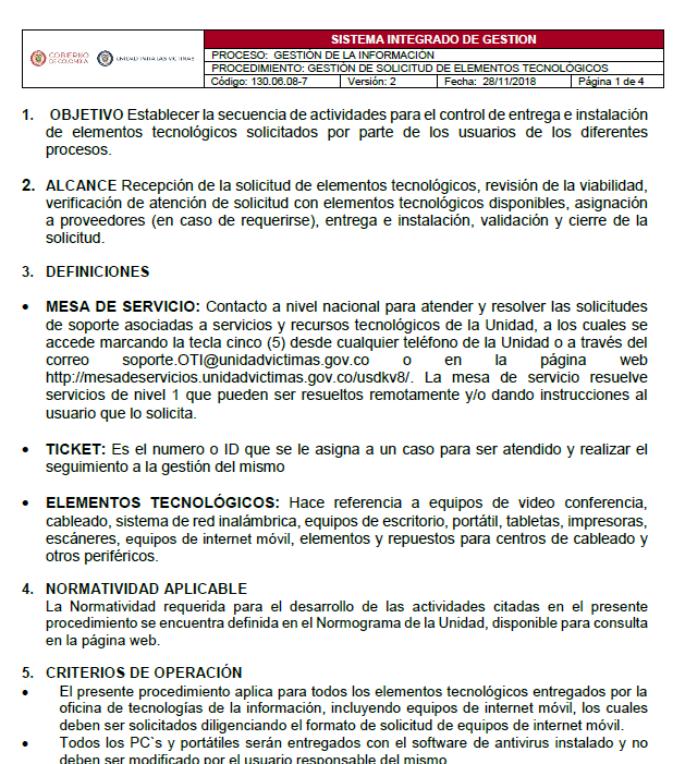 portada procedimiento gestion de elementos tecnologicos v2