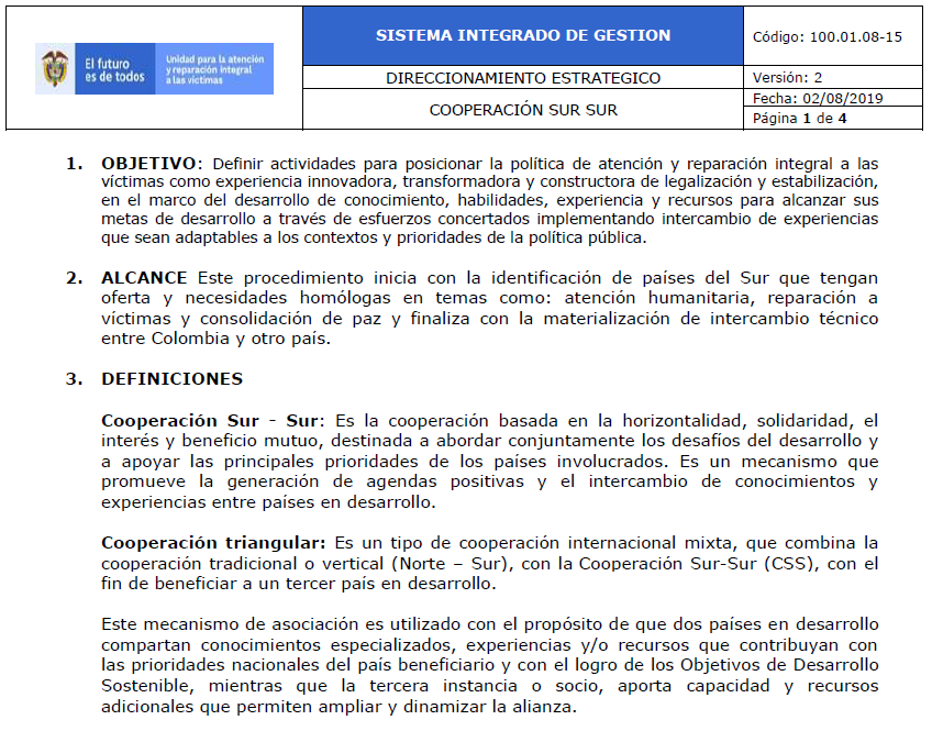 procedimiento de cooperacion sur sur v2