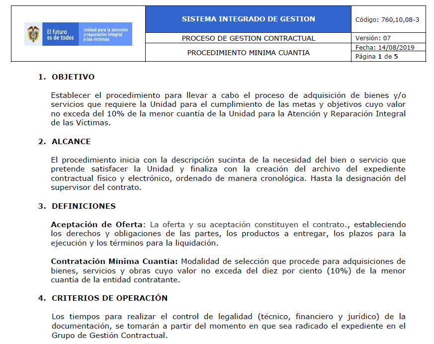 procedimiento minima cuantia v7