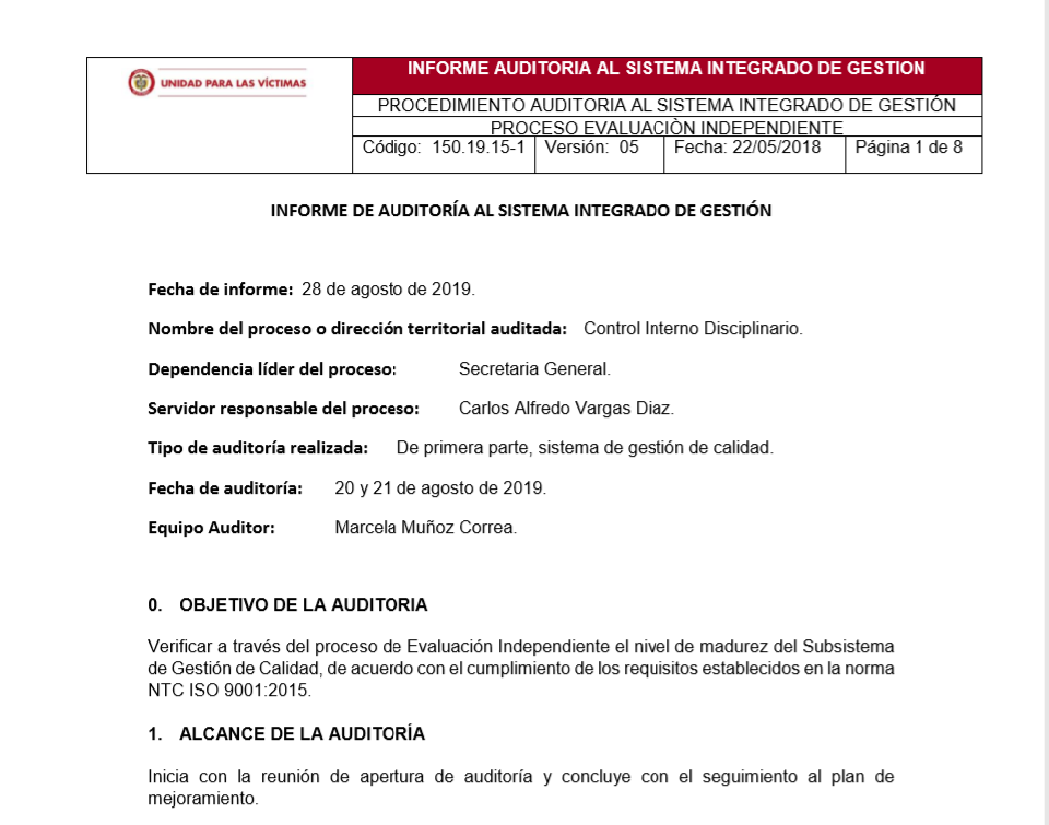 control interno disciplinario