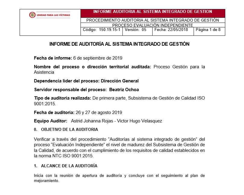 gestion para la asistencia