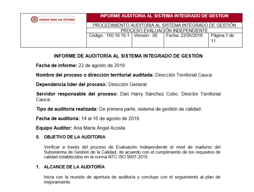 informe calidad dt cauca