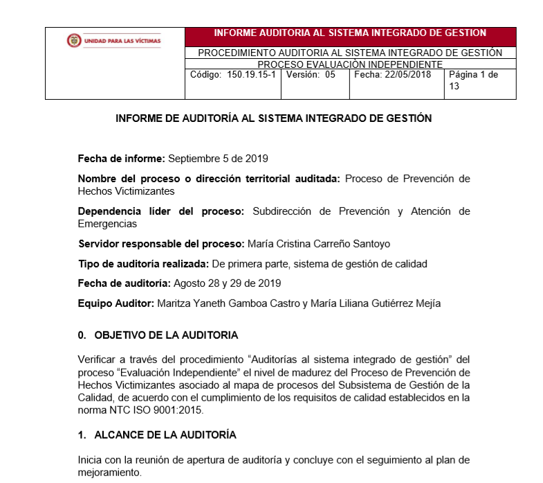 prevencion de hechos victimizantes