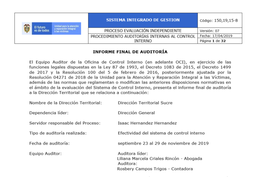 dt sucre informe final de auditoria