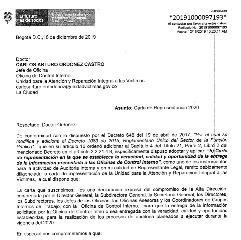 carta de representacion 2020