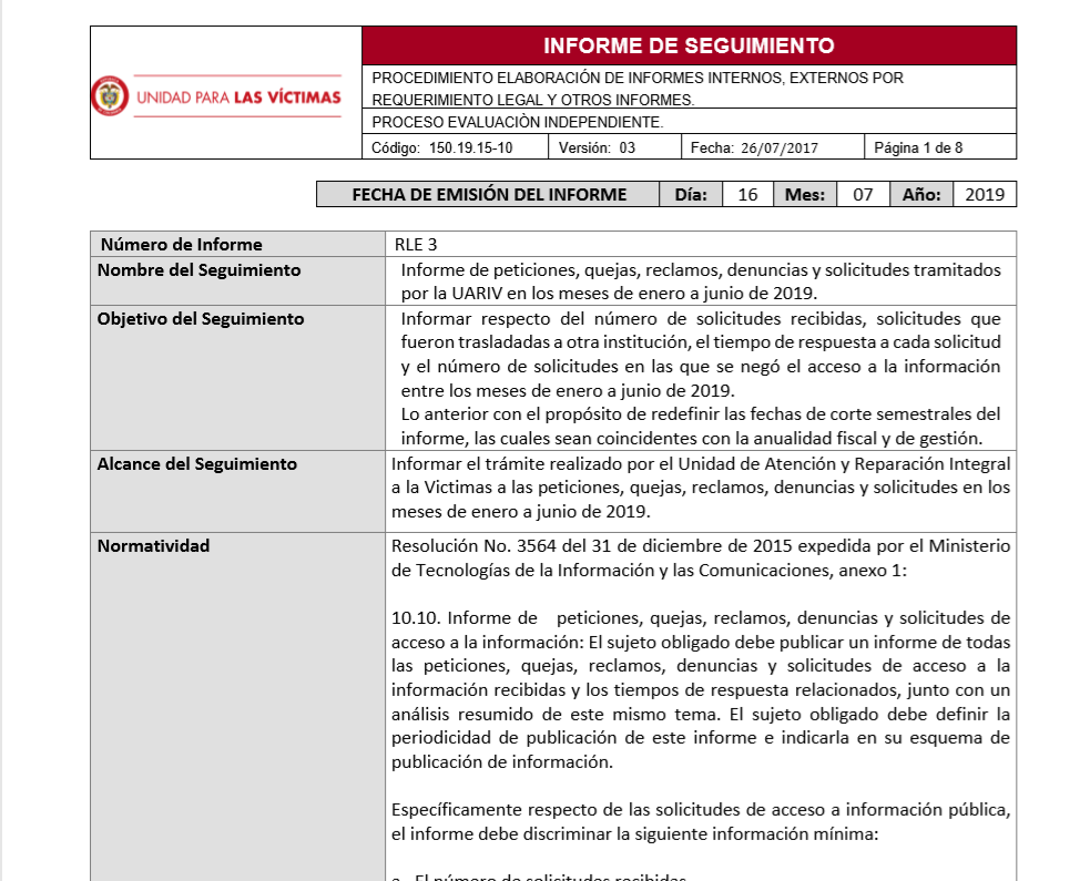 informe pqrs