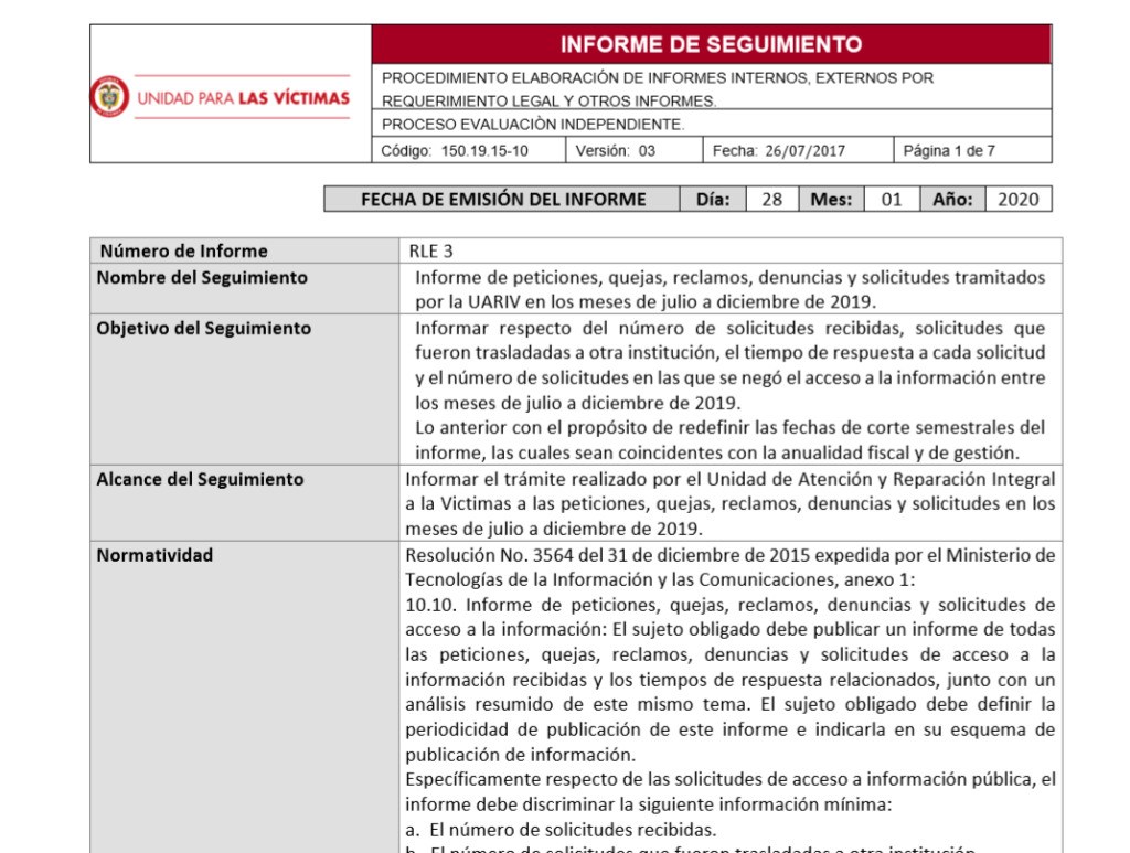 informe pqrs segundo semestre 2019