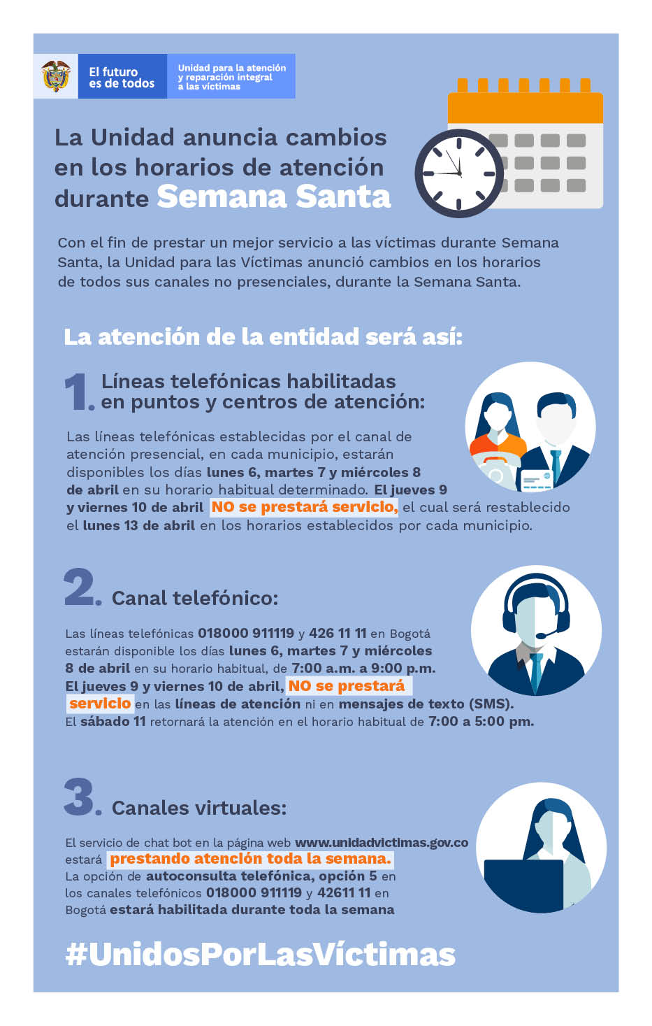 horarios semana santa