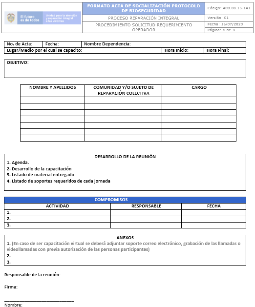 acta socializacion