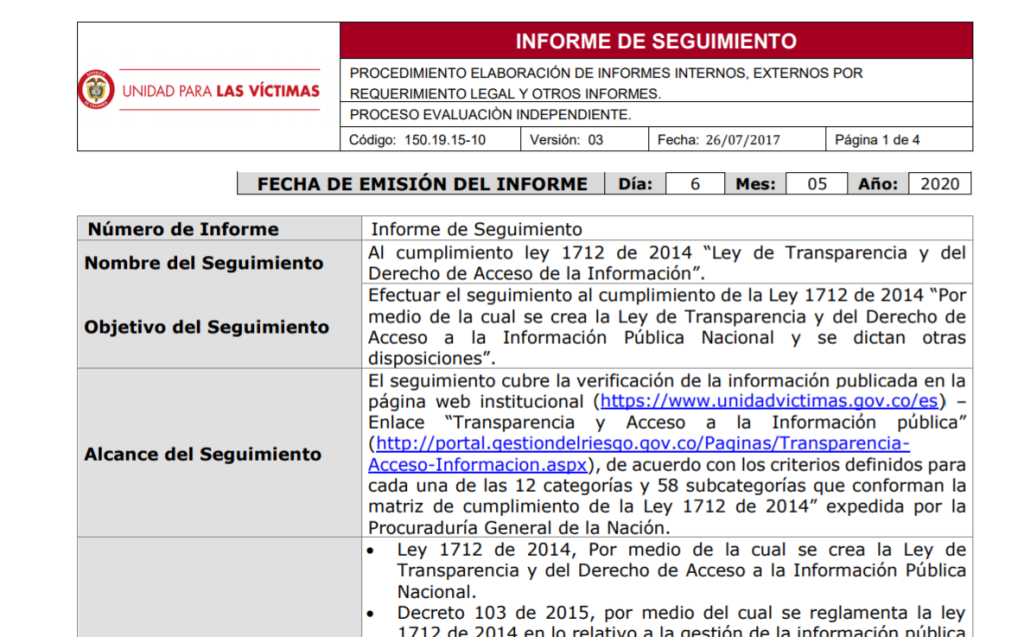 informe transparencia 2020