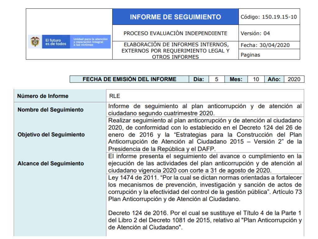 informe de seguimiento al paac 2do. cuatrimestre 2020