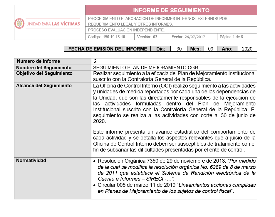 seguimiento plan mejoramiento contraloria corte junio 2020 0